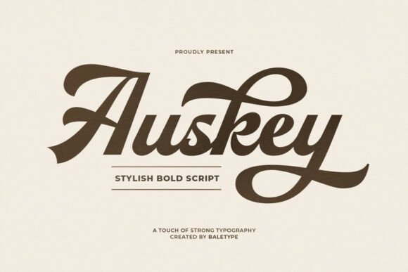 Auskey: The Bold Script Typeface That Elevates Campaign Visuals