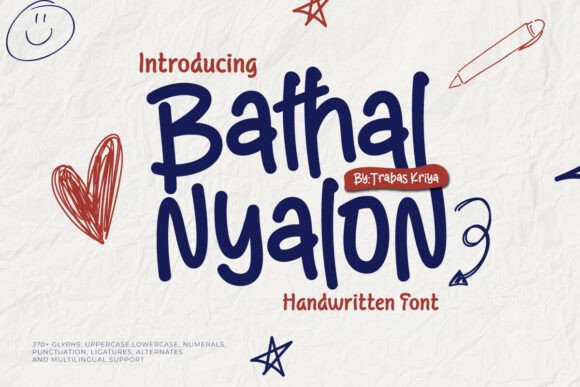 Bathal Nyalon: The Handwritten Font for Authentic Branding