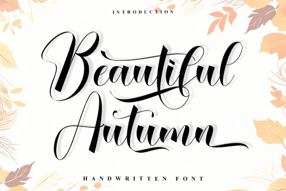 Beautiful Autumn: A Handwritten Typeface for Editorial Elegance