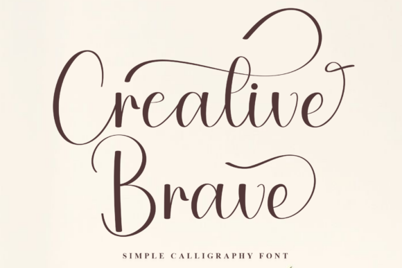 Creative Brave: A Soft Script Typeface for Modern Brand Identity