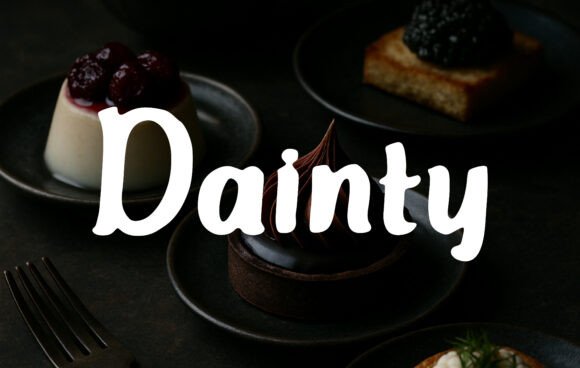 Dainty: The Playful Typeface for Cozy Brand Identity Projects