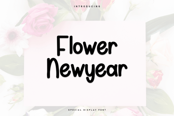 Flower Newyear: A Playful Typeface for Modern Web Design