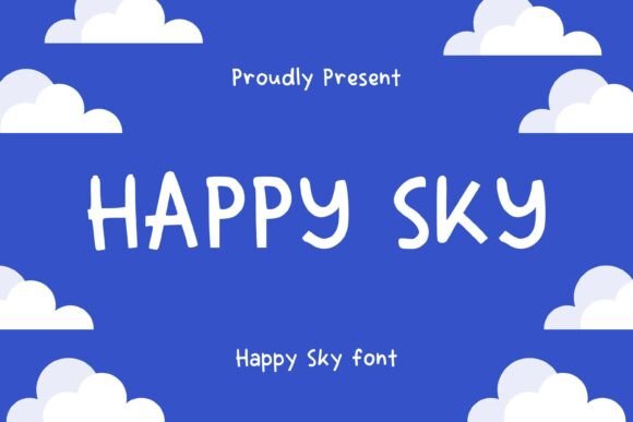 Happy Sky: A Playful Typeface for Warm Editorial Design