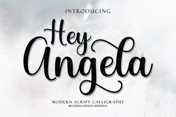 Hey Angela: The Romantic Typeface for Modern Editorial Design
