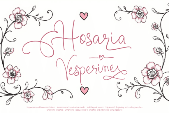 Hosaria Vesperine: The Elegant Script Font for Sophisticated Branding