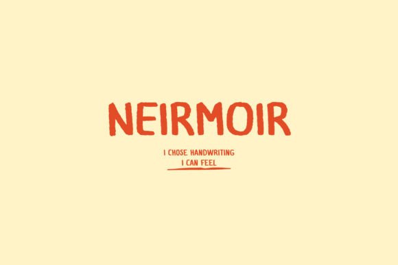 Neirmoir: The Handwritten Display Font for Bold Web Experiences