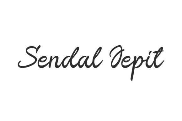 Sendal Jepit: A Natural Script Typeface for Editorial Design