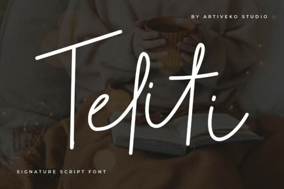 Teliti: The Modern Script Typeface for Editorial Design