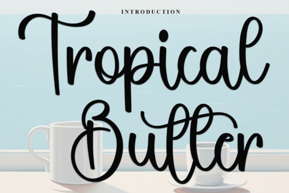 Tropical Butter: A Festive Typeface for Holiday Branding Projects
