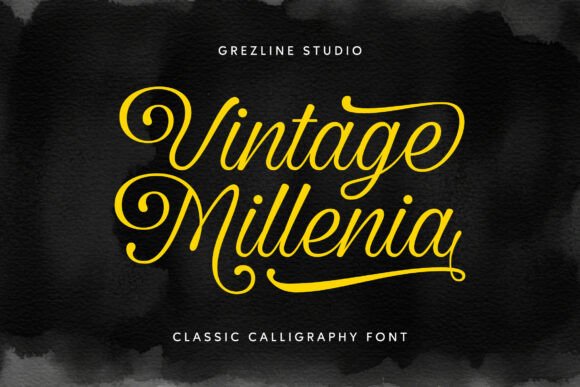 Vintage Millenia: The Premium Script Font for Heirloom Campaigns