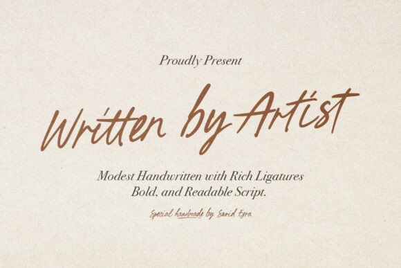 Written by Artist: The Handwritten Typeface for Authentic Campaigns